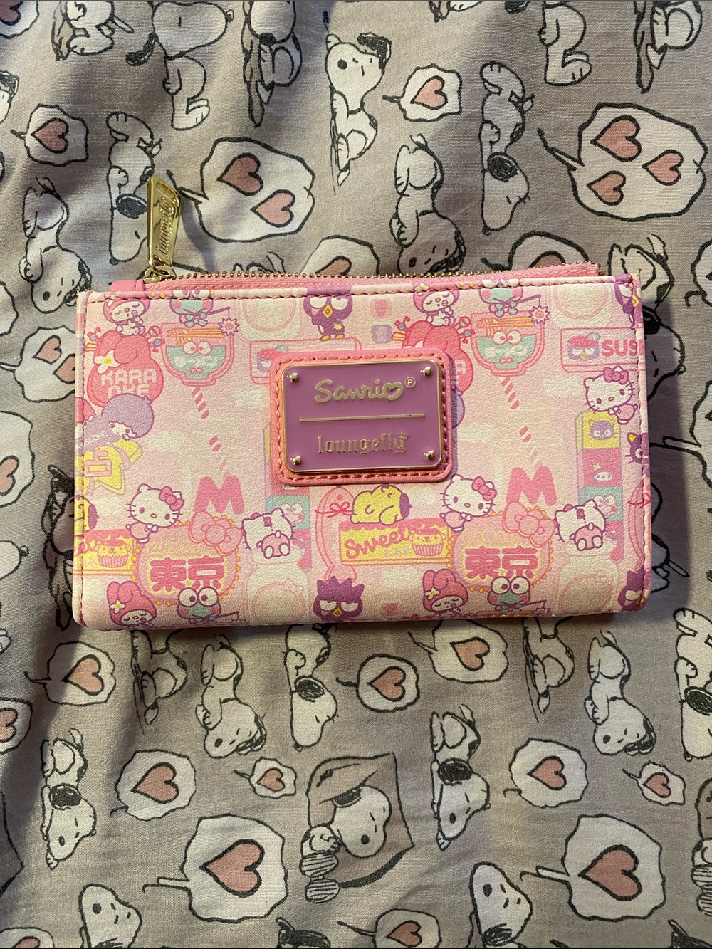 Loungefly Pink Sanrio Character Print Zip Wallet